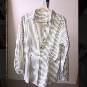 Yellow striped blouse